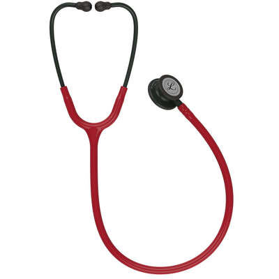 Littmann Classic III Stethoscope - Burgundy · Black Stem · Black