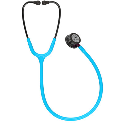 Littmann Classic III Stethoscope - Turquoise · Pink Stem · Smoke