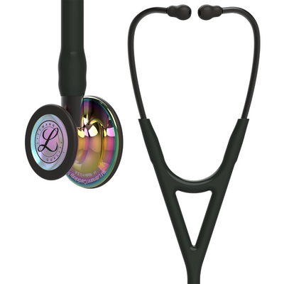 Littmann Cardiology IV Stethoscope - Black · Smoke Stem · High Polish Rainbow