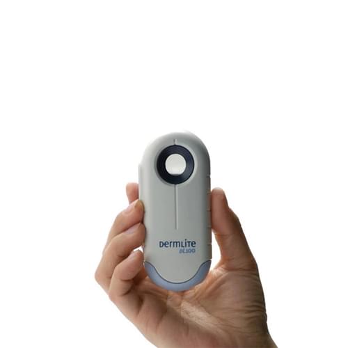 DermLite DL100 dermatoscope for melanoma detection and skin examination.