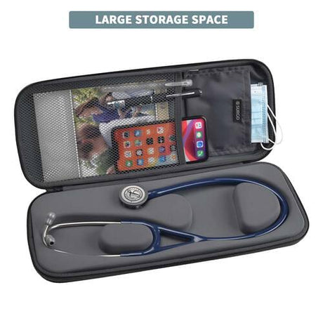 Premium Black Stethoscope Case SKU 350-1163 for medical professional equipment storage.