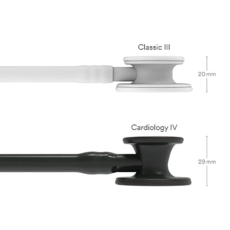 Littmann Cardiology IV Stethoscope – Black, Black, Standard.