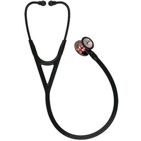 Littmann Cardiology IV Stethoscope – Black, Rainbow, High Polish – size diagram.