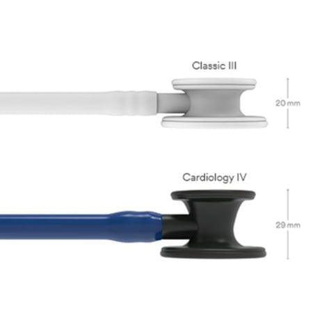 Littmann Cardiology IV Stethoscope in Navy Blue with Black Binaurals and Tubing.
