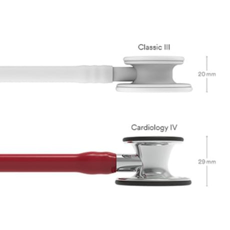 Littmann Cardiology IV Stethoscope in Burgundy with Mirror-Finish Chestpiece.