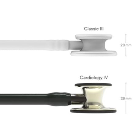Littmann Cardiology IV Stethoscope – Black, Champagne, Standard.