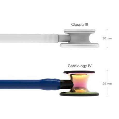Littmann Cardiology IV Stethoscope in Navy with Rainbow Finish Chestpiece.