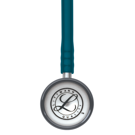 Littmann Classic II Pediatric Stethoscope – Caribbean Blue, Stainless Steel, Standard – chestpiece close-up.