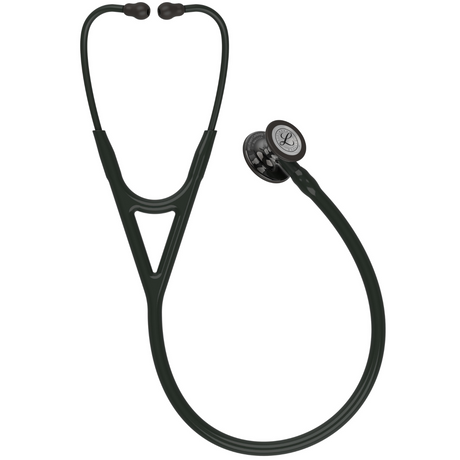 Littmann Cardiology IV Stethoscope – Black, Smoke, High Polish – full stethoscope.