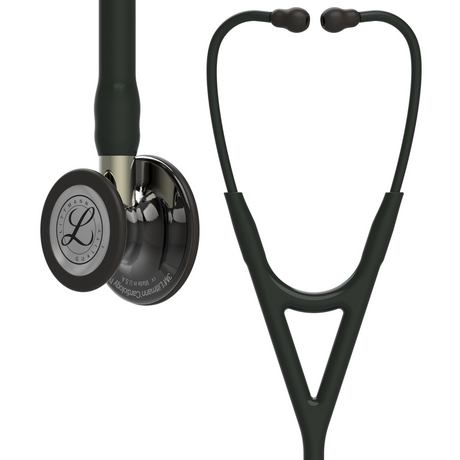 Littmann Cardiology IV Stethoscope – Black, Champagne Stem, Smoke, High Polish.
