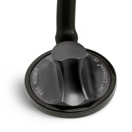 Littmann Master Cardiology Stethoscope – Black, Smoke, Standard – size diagram.