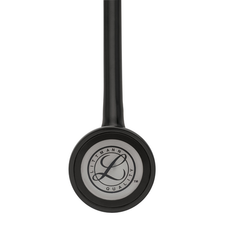 Littmann Master Cardiology Stethoscope – Black, Stainless Steel, Standard – chestpiece close-up.