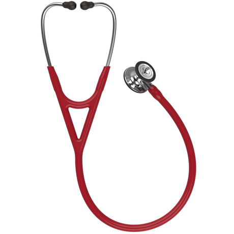 Littmann Cardiology IV Stethoscope – Burgundy, Stainless Steel, Mirror – full stethoscope.