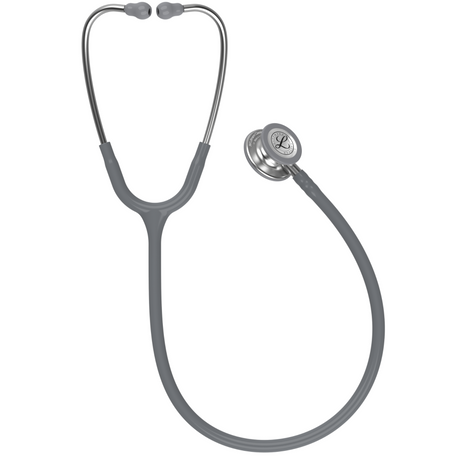 Littmann Classic III Stethoscope – Gray, Stainless Steel – full stethoscope.