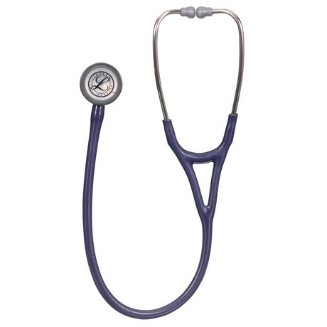 Littmann Cardiology IV Stethoscope, Satin Tubing – Midnight Blue, Stainless Steel – chestpiece close-up.