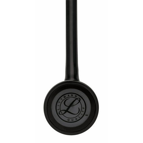 Littmann Master Cardiology Stethoscope – Black, Black, Standard – chestpiece close-up.