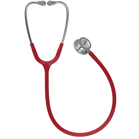 Littmann Classic III Stethoscope – Burgundy, Stainless Steel – full stethoscope.
