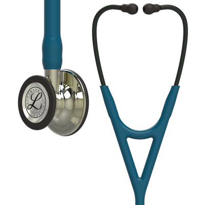Littmann Cardiology IV Stethoscope - Caribbean Blue · Champagne