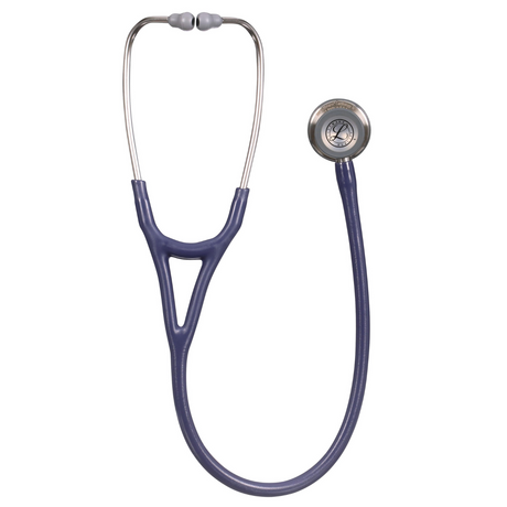 Littmann Cardiology IV Stethoscope, Satin Tubing – Midnight Blue, Stainless Steel – full stethoscope.