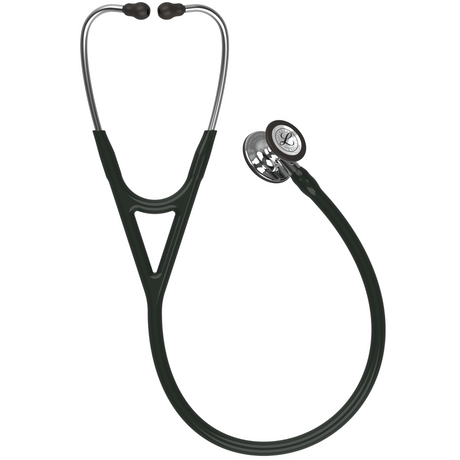 Littmann Cardiology IV Stethoscope – Black, Stainless Steel, Mirror – full stethoscope.