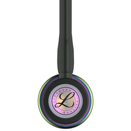 Littmann Cardiology IV Stethoscope – Black, Rainbow, High Polish – full stethoscope.
