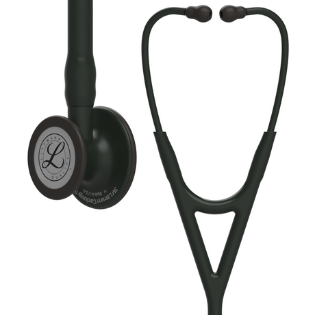 Littmann Cardiology IV Stethoscope – Black, Black, Standard.
