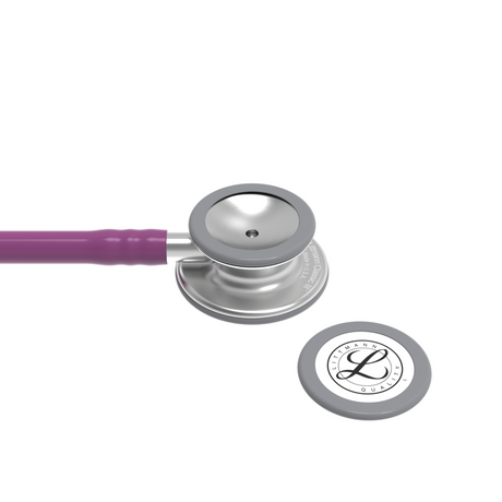 Littmann Classic III Stethoscope – Plum, Stainless Steel – chestpiece close-up.