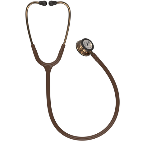 Littmann Classic III Stethoscope – Chocolate, High Polish Copper – full stethoscope.