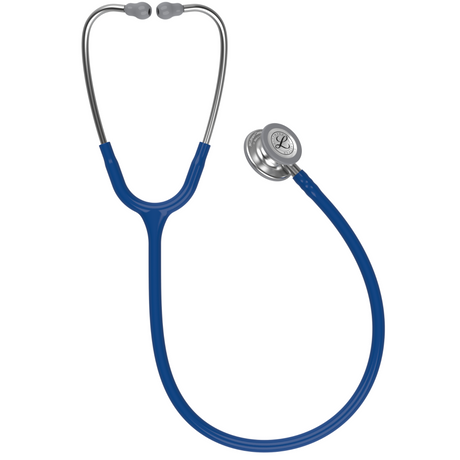 Littmann Classic III Stethoscope – Navy Blue, Stainless Steel – full stethoscope.