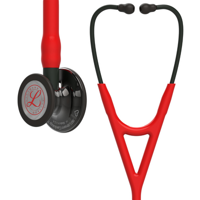Littmann Cardiology IV Stethoscope - Red · Red Stem · High Polish Smoke
