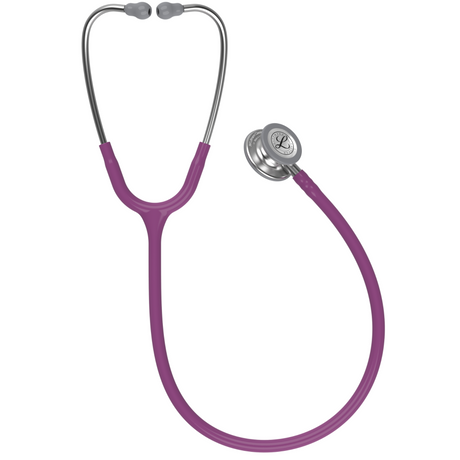 Littmann Classic III Stethoscope – Plum, Stainless Steel – full stethoscope.
