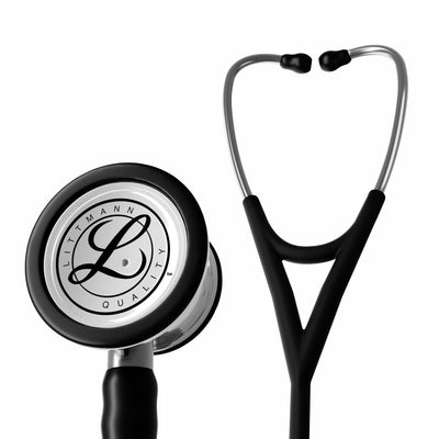 Littmann Cardiology IV Stethoscope, Satin Tubing - Black · Mirror